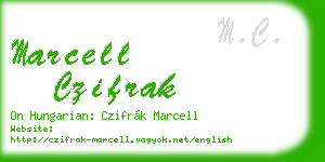 marcell czifrak business card